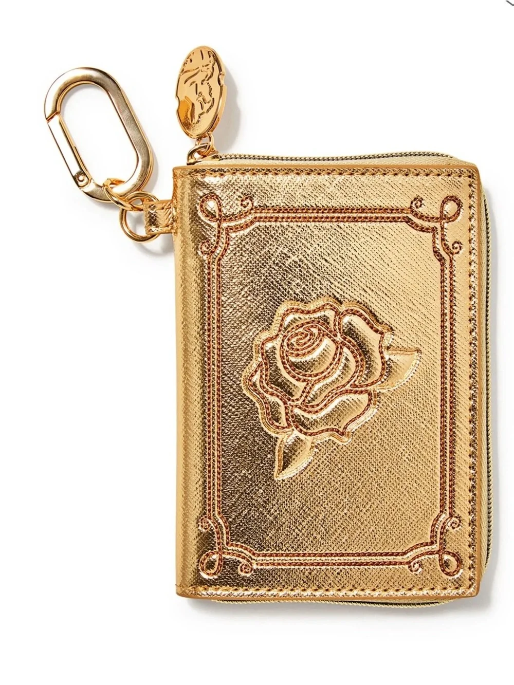 Bath & Body Works Disney Princess Belle Gold Coin Purse Limited Edition Keychain
